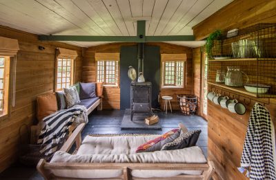 The Times 5 of the Best Glampsites in Scotland image used of Fishing Hut at Dod Mill