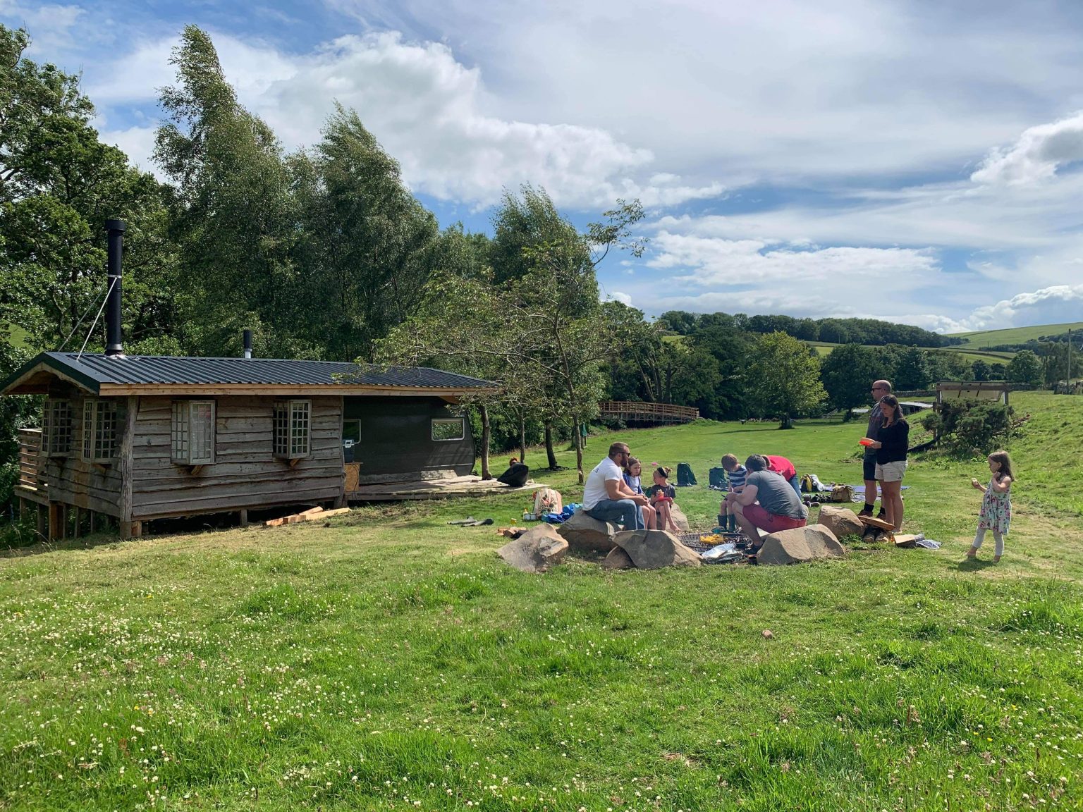 Cabin by the river in the Scottish Borders Fishing Hut Dod Mill